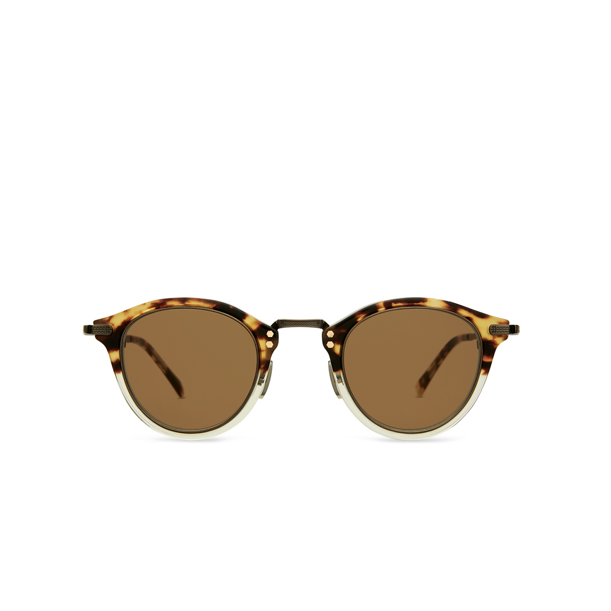 Mr. Leight STANLEY S Sunglasses DTORT-ATG-TRT/BRN Demi Tortoise-Antique Gold-Tortoise - front view