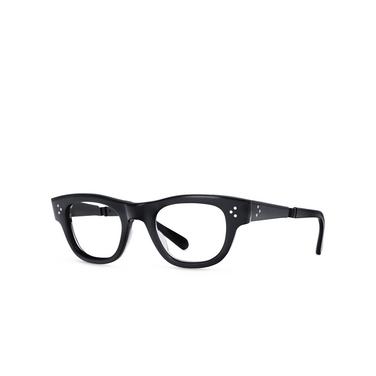 Mr. Leight WAIMEA C Eyeglasses BKGLSS-SBK black glass-shiny black - three-quarters view