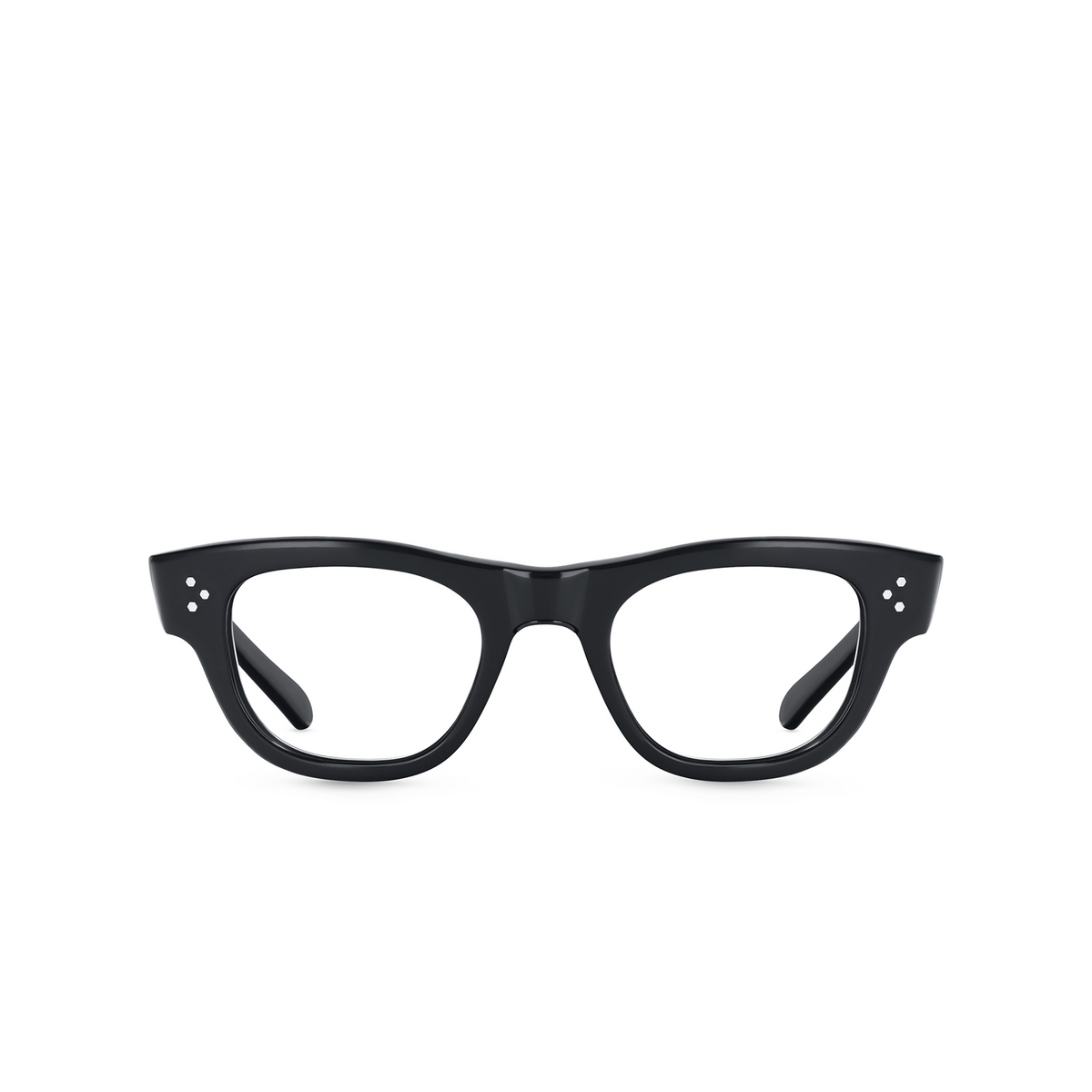 Mr. Leight WAIMEA C Eyeglasses BKGLSS-SBK Black Glass-Shiny Black - front view