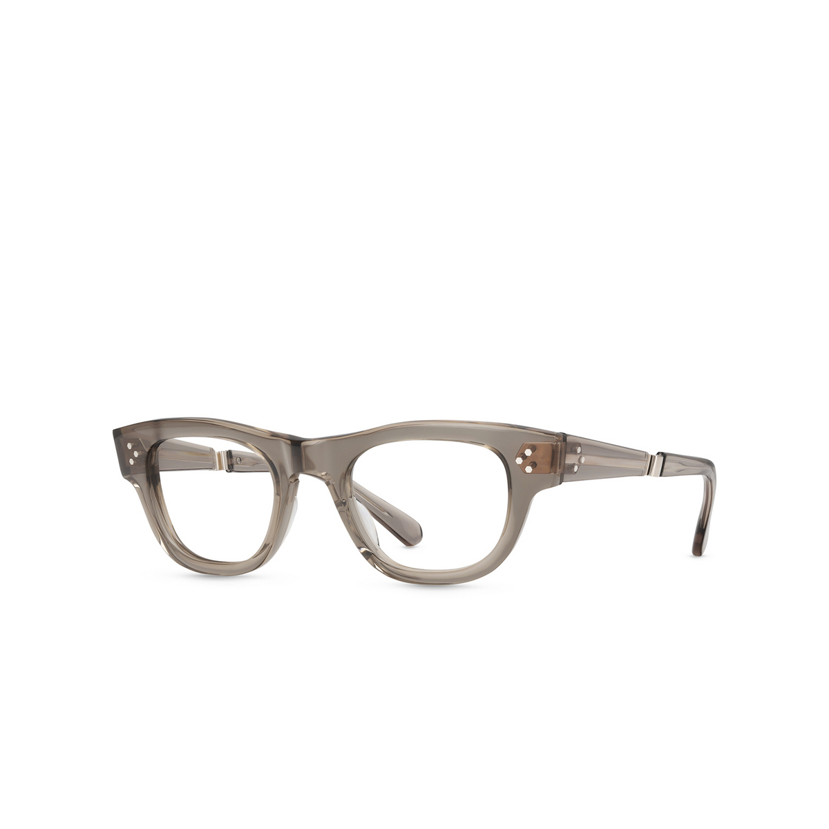 Mr. Leight WAIMEA C Eyeglasses GRYCRY-12KGG Grey Crystal-12K Grey Gold - three-quarters view