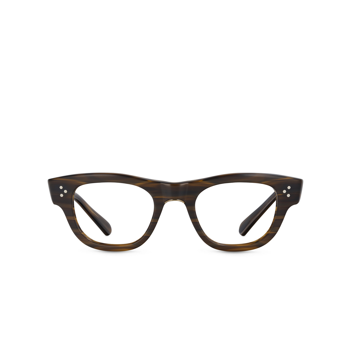 Mr. Leight WAIMEA C Eyeglasses MDRFTWD-ATG Matte Driftwood-Antique Gold - front view