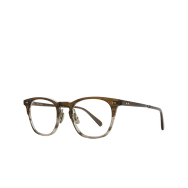 Mr. Leight WRIGHT C Eyeglasses maf-atgii mahogany fade-antique gold ii - three-quarters view