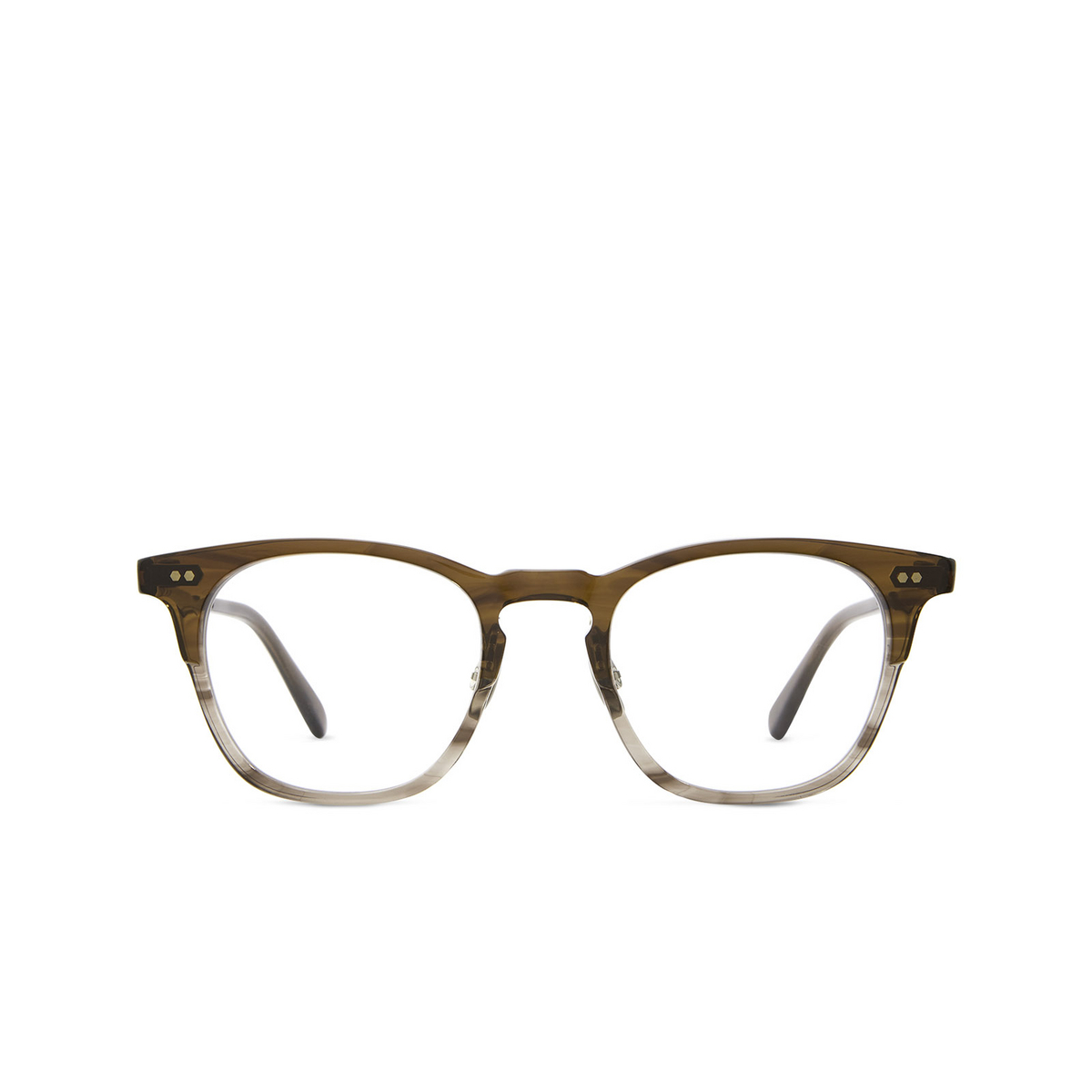 Mr. Leight WRIGHT C Eyeglasses MAF-ATGII Mahogany Fade-Antique Gold II - 1/3