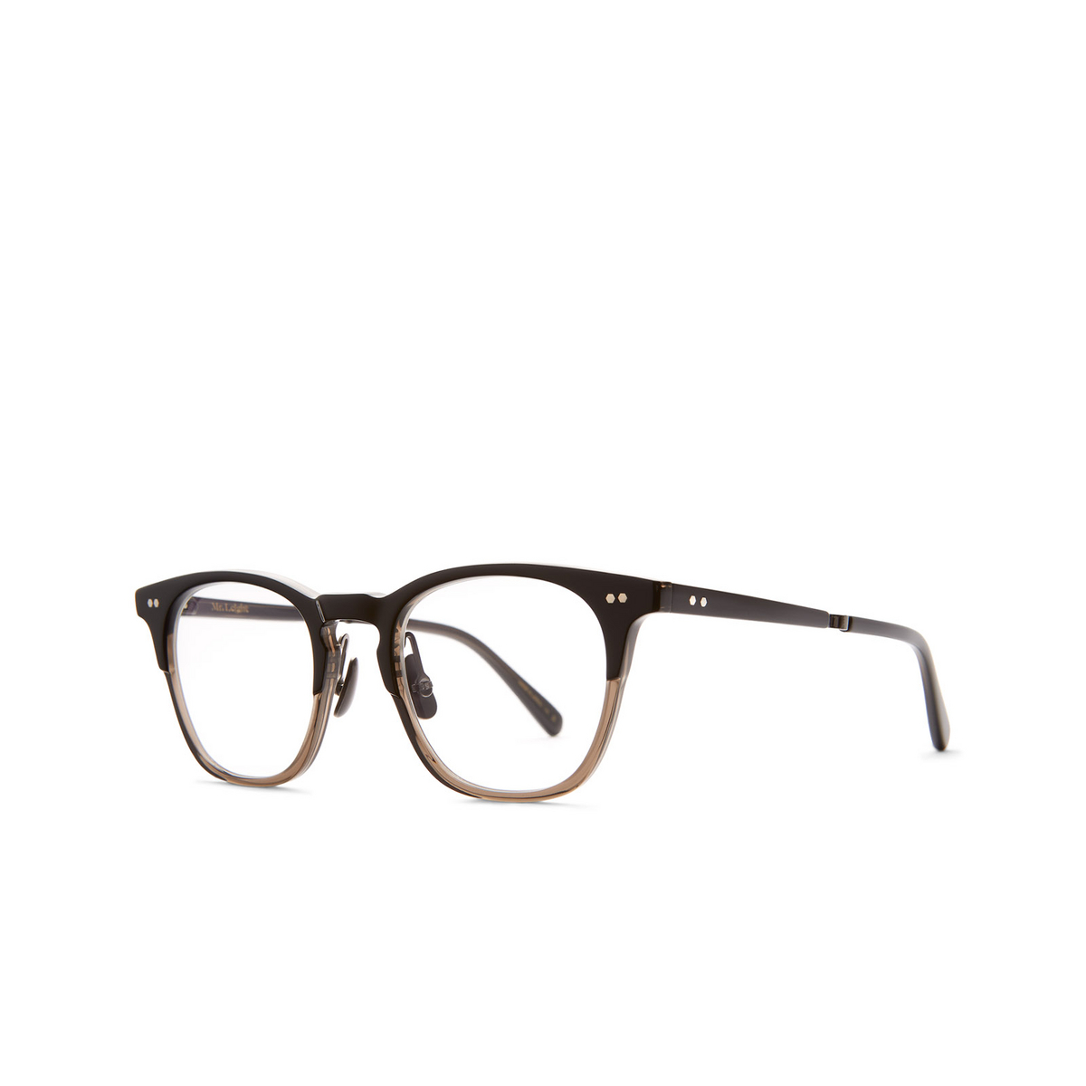 Occhiali da vista Mr. Leight WRIGHT C STOL-PW Stone Laminate-Pewter - tre quarti