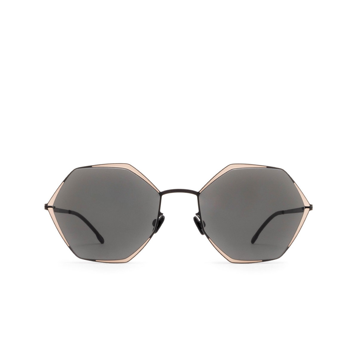 Mykita® Irregular Sunglasses: Alessia color 404 Black/sand - front view