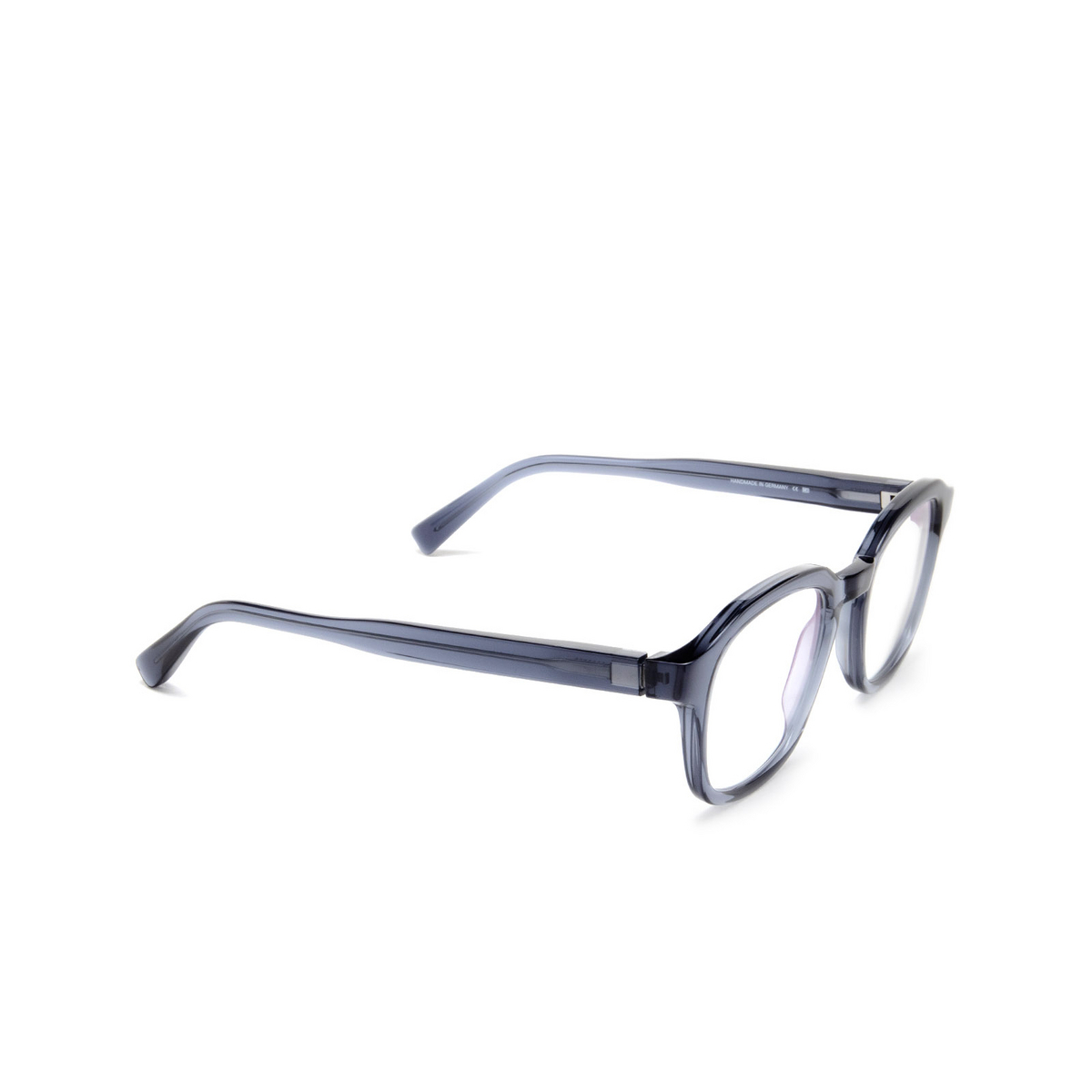 Occhiali da vista Mykita BADU 752 C139 Deep Ocean/Shiny Silver - tre quarti
