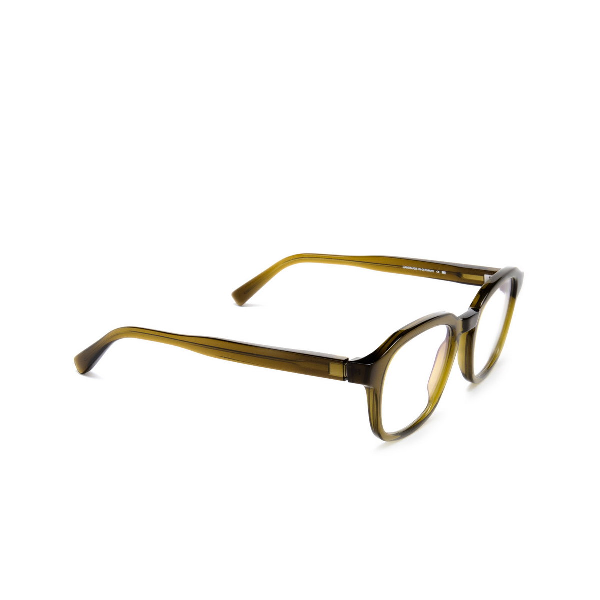 Occhiali da vista Mykita BADU 775 C158 Peridot/Shiny Silver - tre quarti