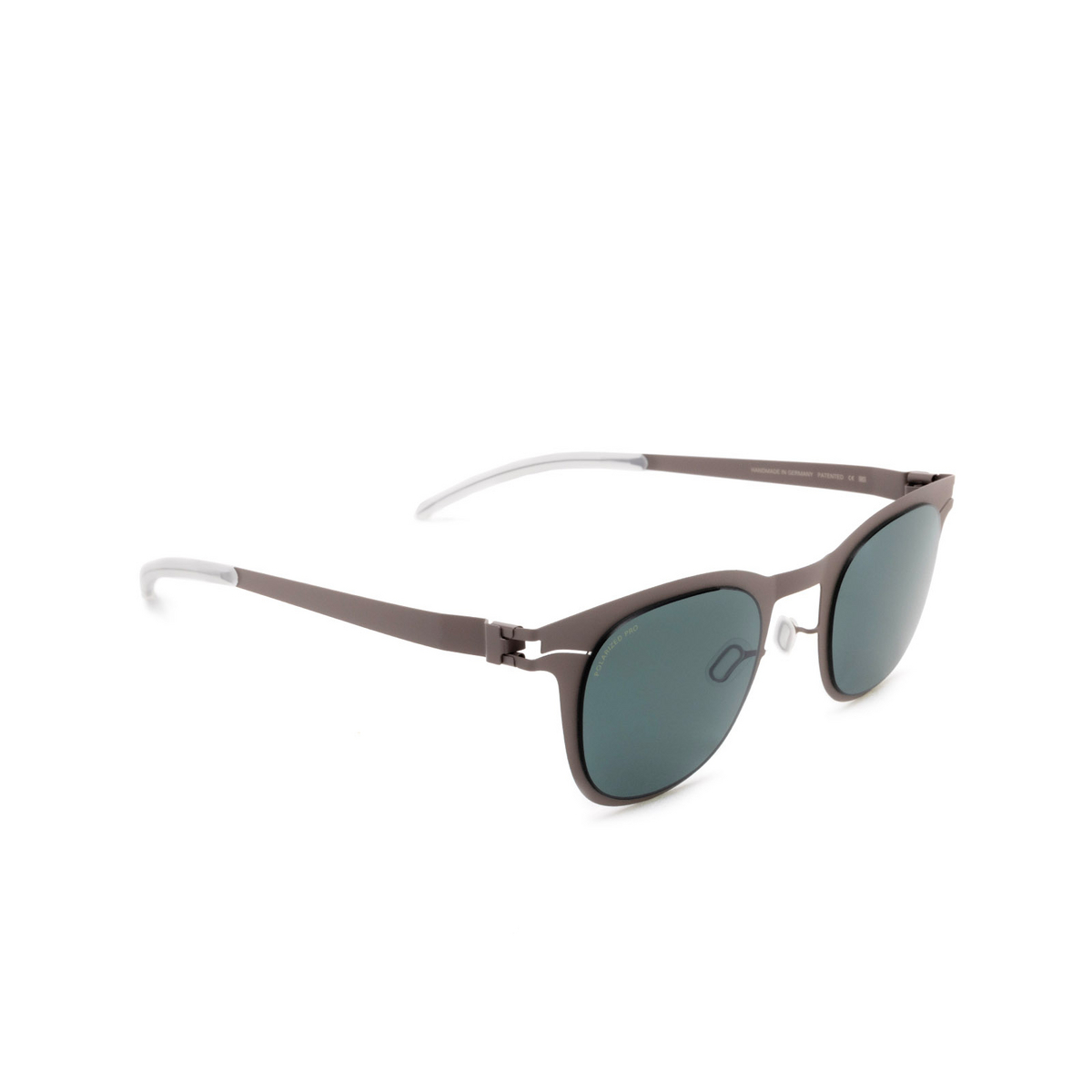 Mykita® Square Sunglasses: Callum color 223 Mole Grey - three-quarters view