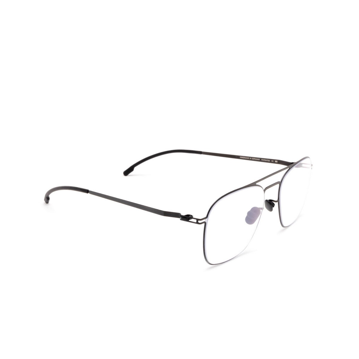 Mykita® Square Eyeglasses: Claas color 002 Black - three-quarters view