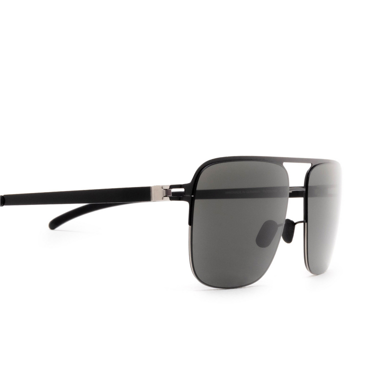 Mykita COLBY Sunglasses 517 matte silver/jet black - 3/4