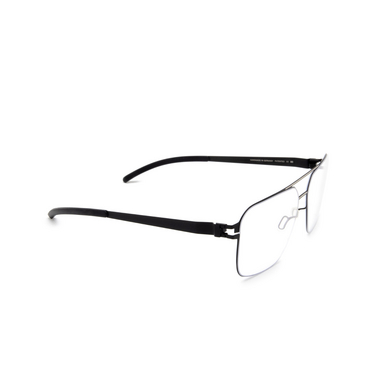 Mykita DON Eyeglasses 634 black/light warm grey - three-quarters view