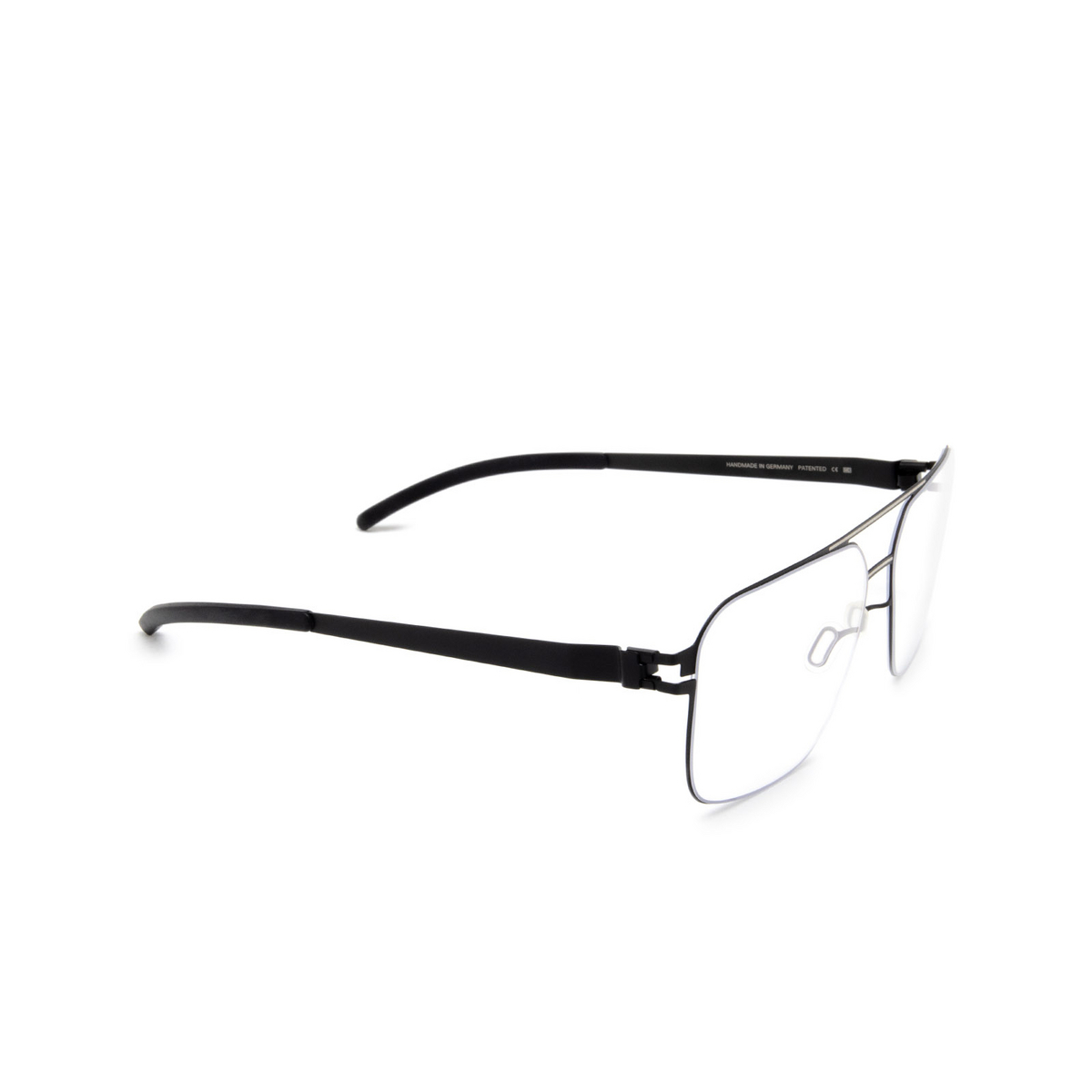 Mykita DON Eyeglasses 634 Black/Light Warm Grey - three-quarters view