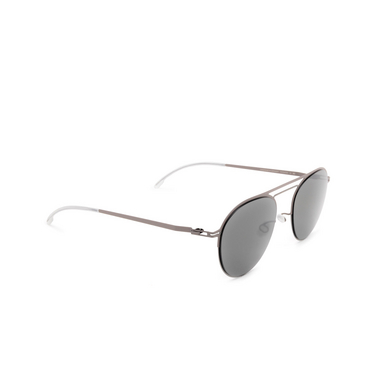 Mykita DUANE Sunglasses 235 shiny graphite/mole grey - three-quarters view