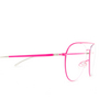 Mykita EERO Korrektionsbrillen 151 silver/neon pink - Produkt-Miniaturansicht 3/4