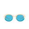 Gafas de sol Mykita FOCUS SUN 562 chantilly white/turquoise - Miniatura del producto 1/4
