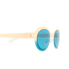 Gafas de sol Mykita FOCUS SUN 562 chantilly white/turquoise - Miniatura del producto 3/4