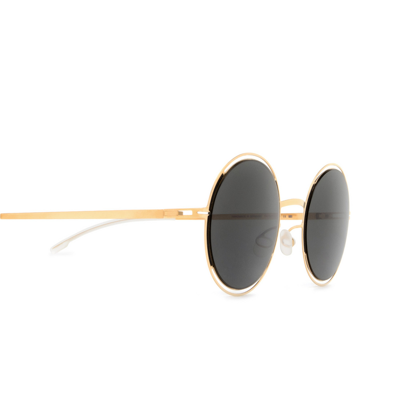 Mykita GISELLE Sunglasses 167 gold/jet black - 3/4