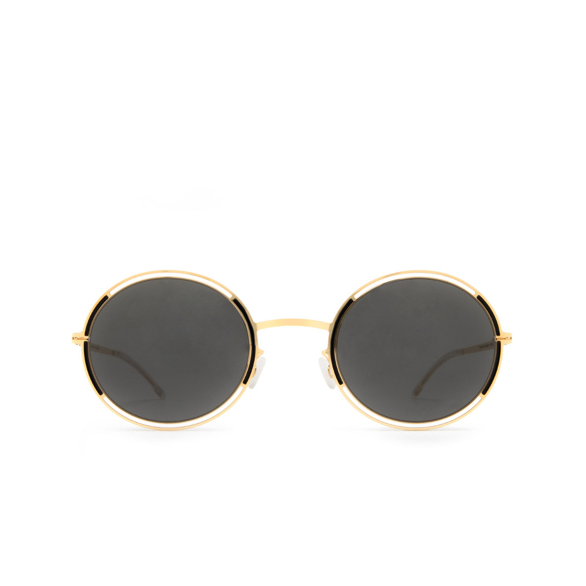 Mykita GISELLE Sunglasses 167 Gold/Jet Black - front view