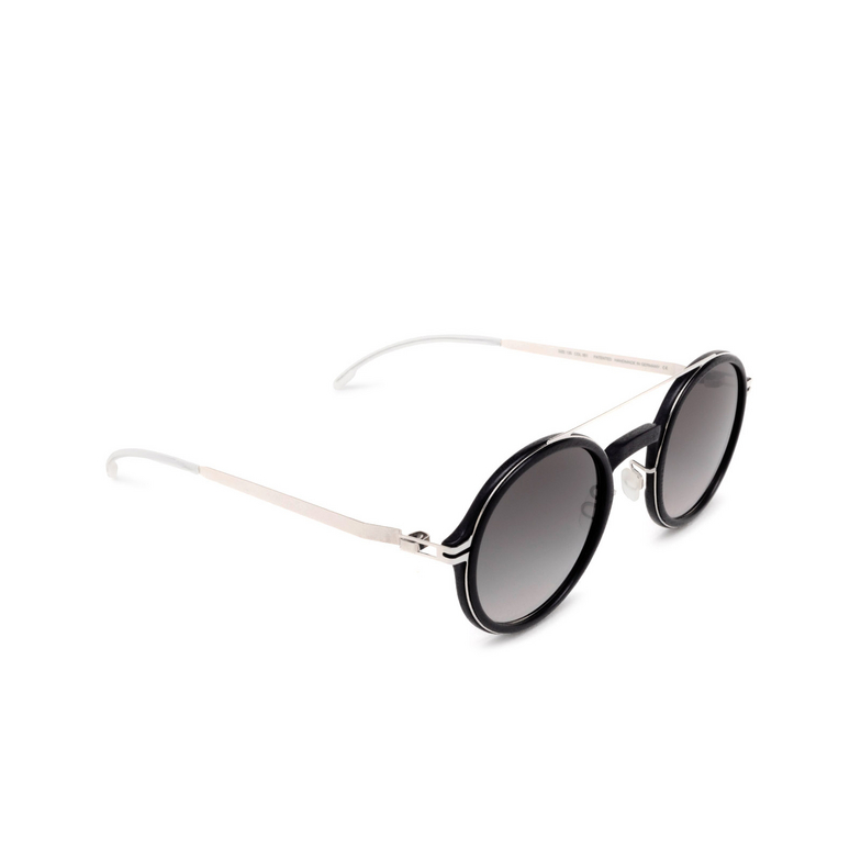 Mykita HEMLOCK Sunglasses 351 mh22-pitch black/shine silver - 2/4