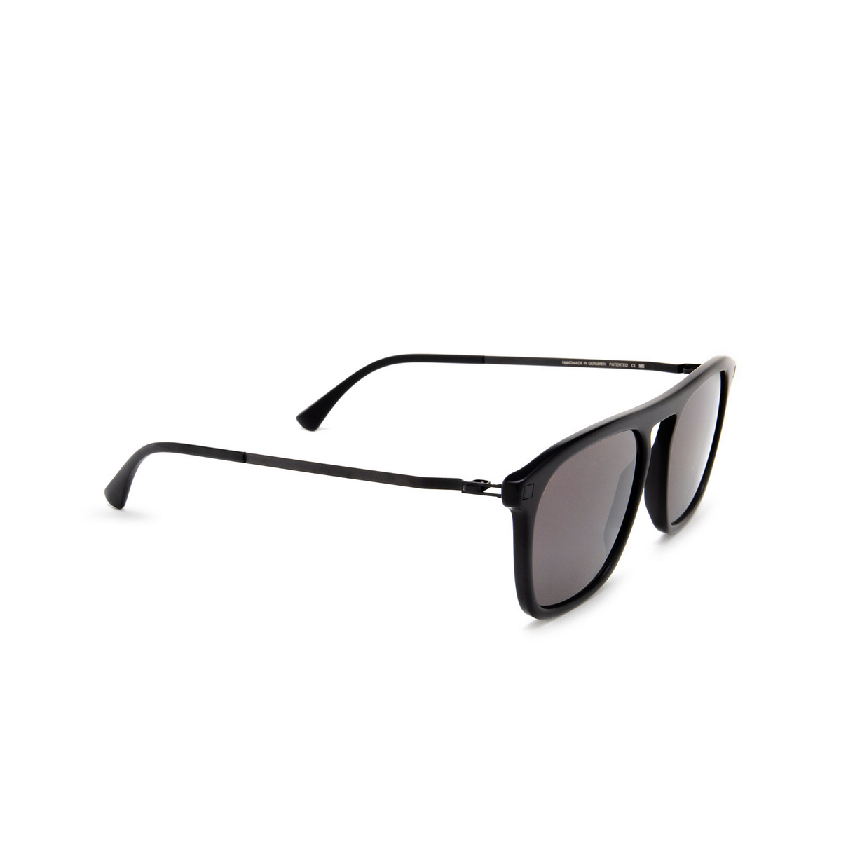 Mykita KALLIO Sunglasses 880 C98 Matte Black/Black - three-quarters view