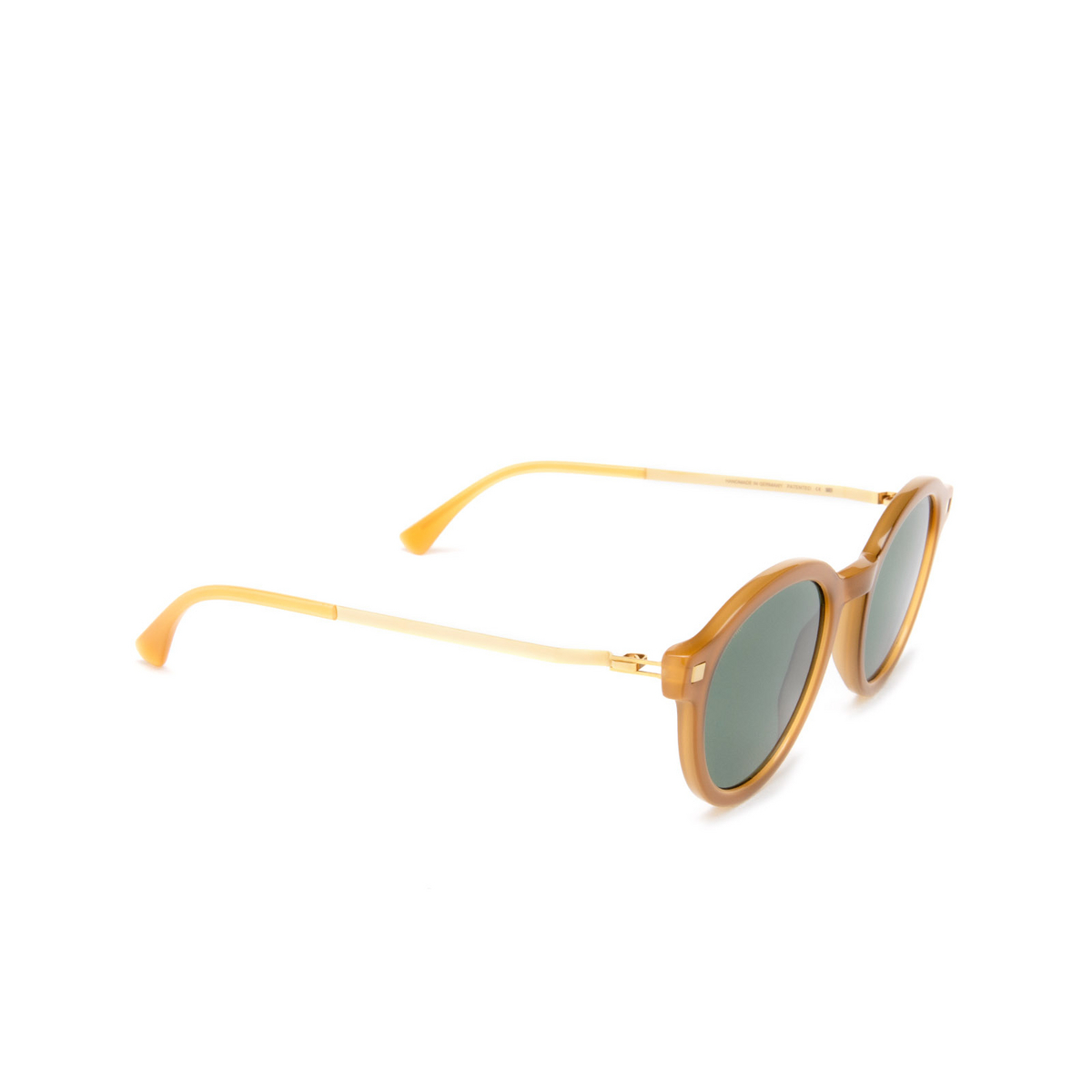 Mykita KETILL Sunglasses 881 C99 Brown/Dark Brown/Glossy Go - three-quarters view