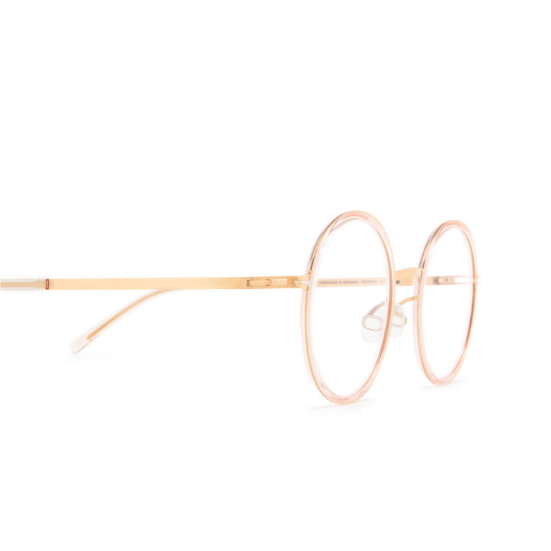 Mykita LUMI Eyeglasses 992 a27 champagne gold/rose water - 3/4