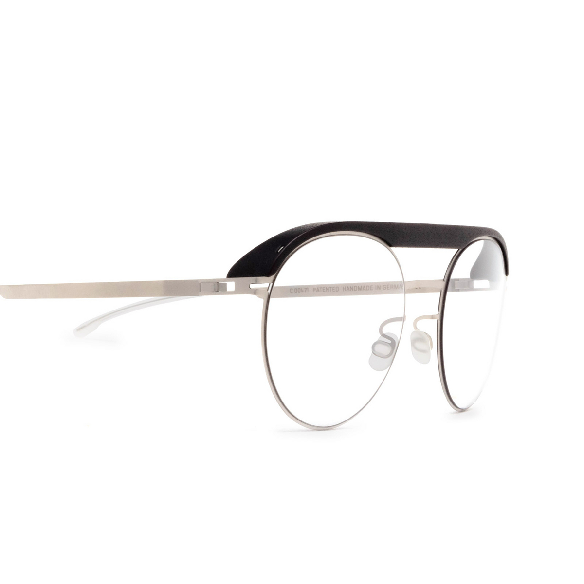 Mykita ML01 Eyeglasses 471 MH49 Pitch Black/Matte Silver - 3/4