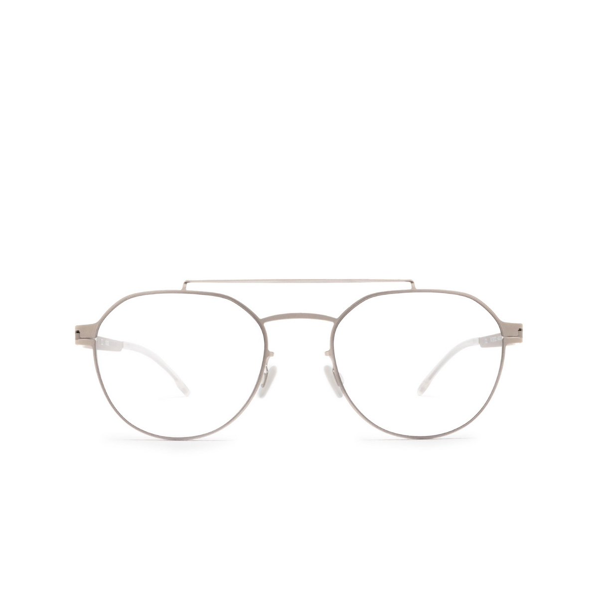 Mykita® Square Eyeglasses: ML04 color 470 Matte Silver - front view