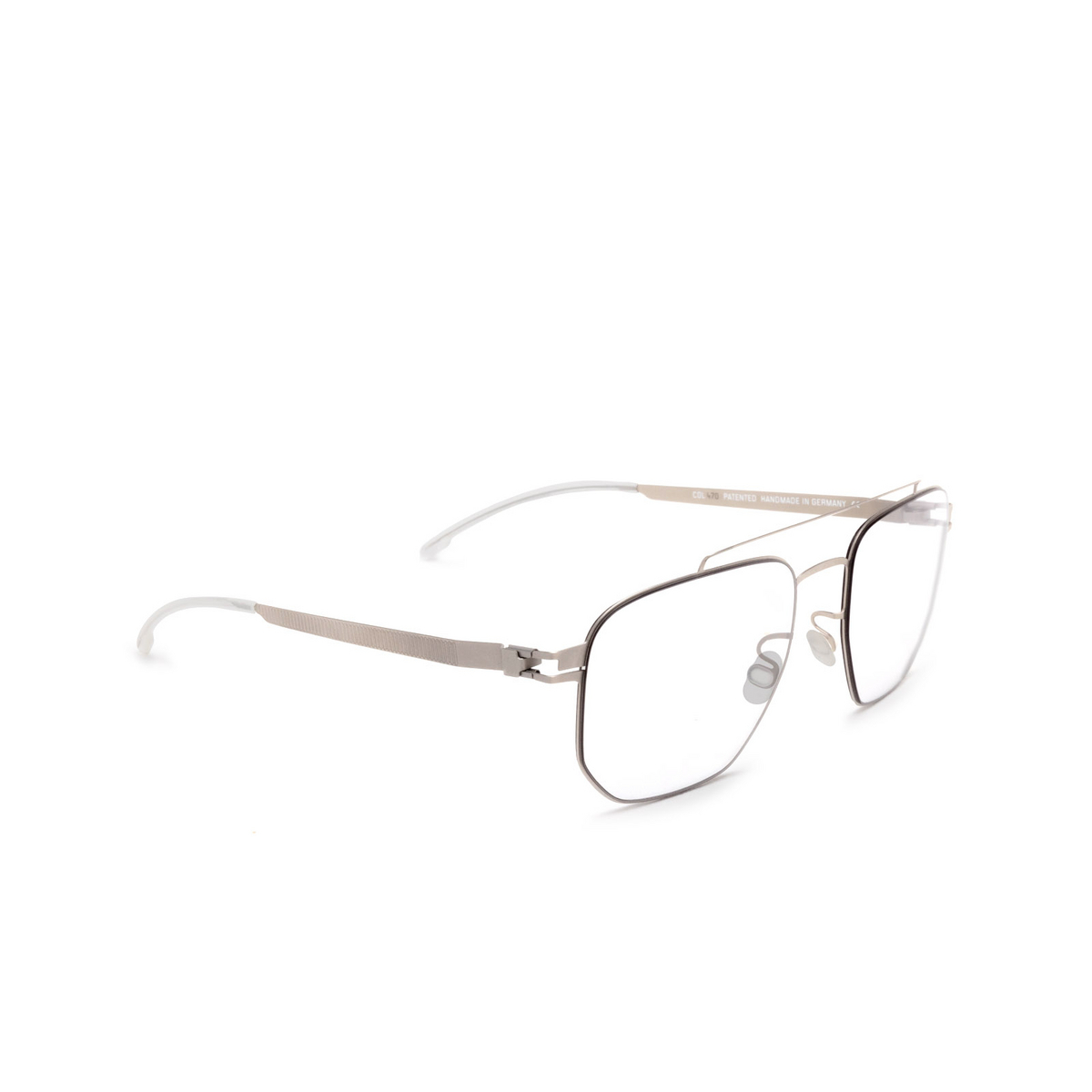 Mykita ML05 Eyeglasses 470 Matte Silver - three-quarters view