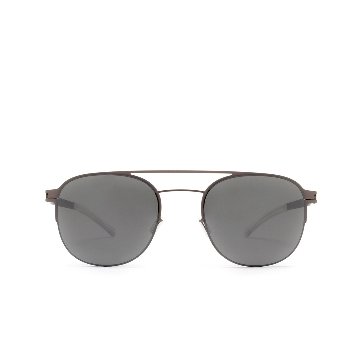 Mykita® Square Sunglasses: Park color 235 Shiny Graphite/mole Grey - front view