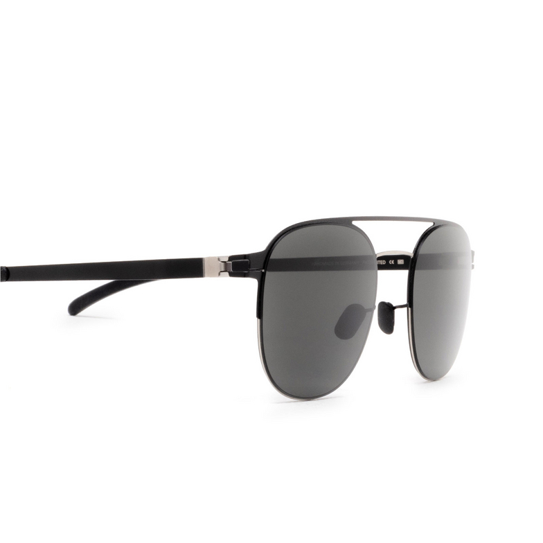 Mykita PARK Sunglasses 517 matte silver/jet black - 3/4