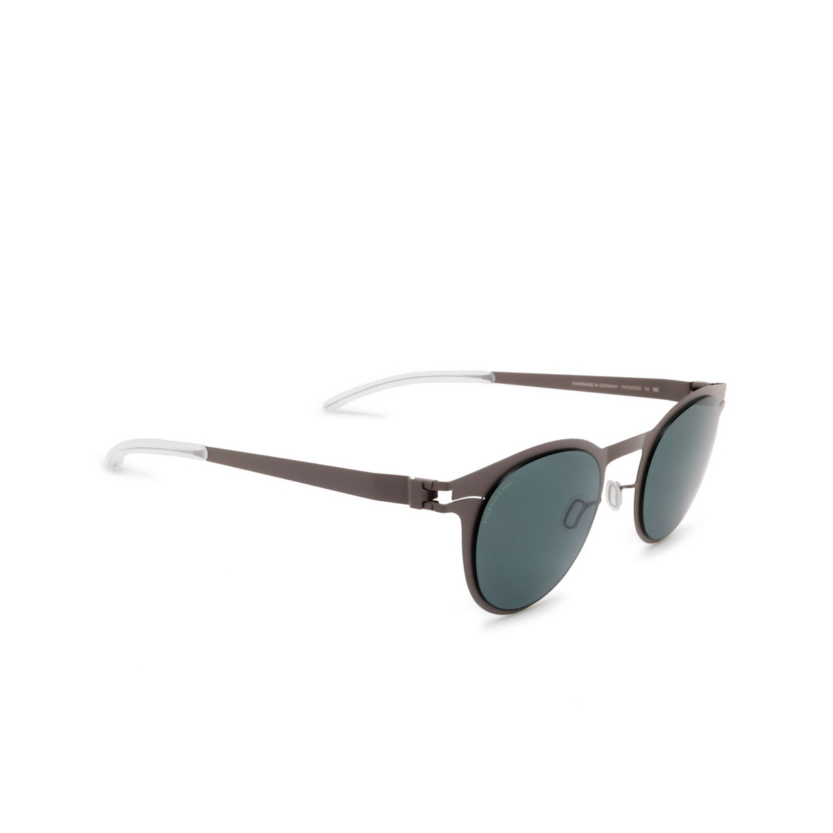 Mykita® Square Sunglasses: Riley color 223 Mole Grey - three-quarters view