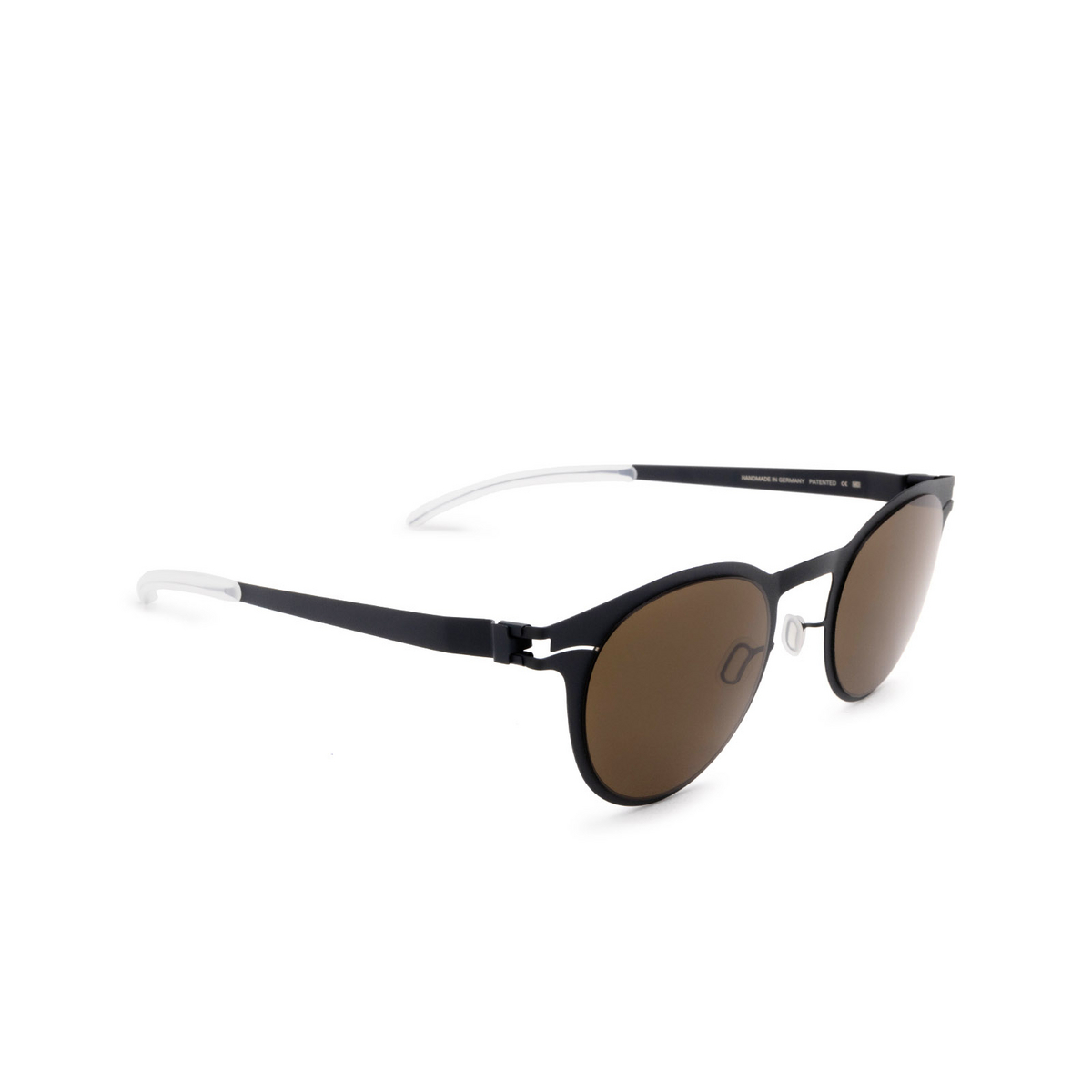 Mykita® Square Sunglasses: Riley color 255 Indigo - three-quarters view