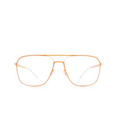 Lunettes de vue Mykita STEEN 330 silver/neon orange - Vue de face