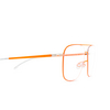 Mykita STEEN Korrektionsbrillen 330 silver/neon orange - Produkt-Miniaturansicht 3/4