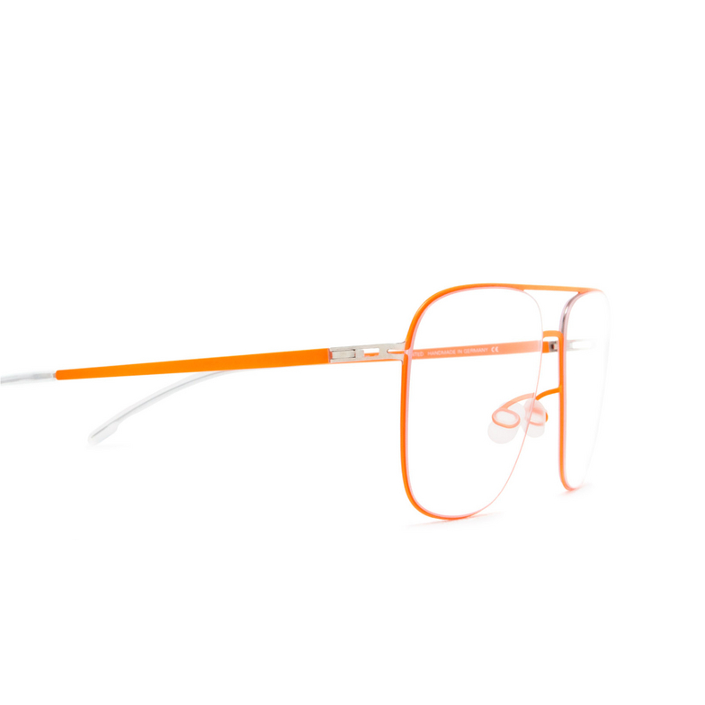 Mykita STEEN Korrektionsbrillen 330 silver/neon orange - 3/4