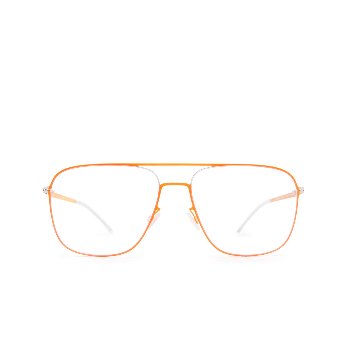 Mykita STEEN Eyeglasses 330 Silver/Neon Orange - front view