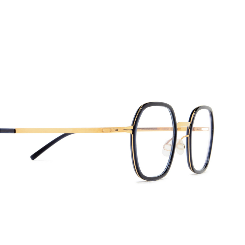 Mykita VEN Eyeglasses 768 a76-glossy gold/milky indigo - 3/4