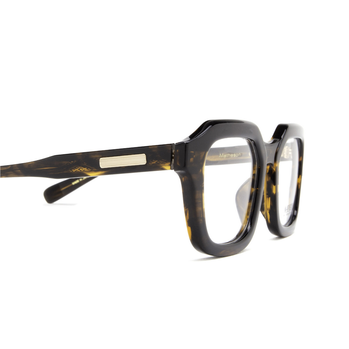 Native Sons® Square Eyeglasses: Matheson color Gasoline - 3/4.