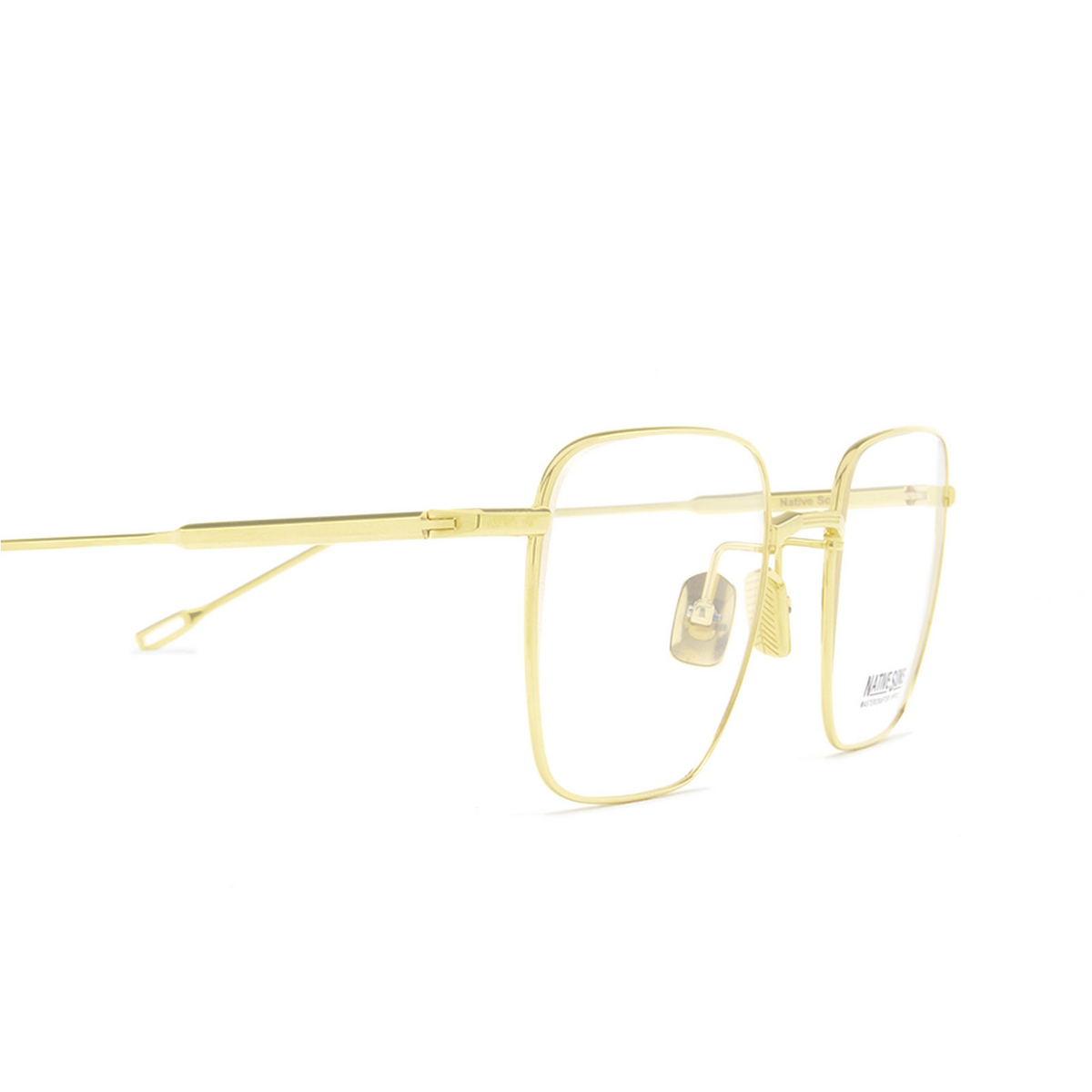 Native Sons® Square Eyeglasses: Raylan color 18K GOLD - 3/4.