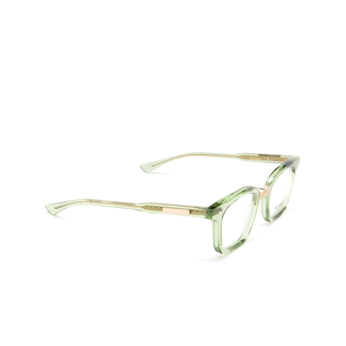 Native Sons® Square Eyeglasses: Stillman color Bottle Green - three-quarters view