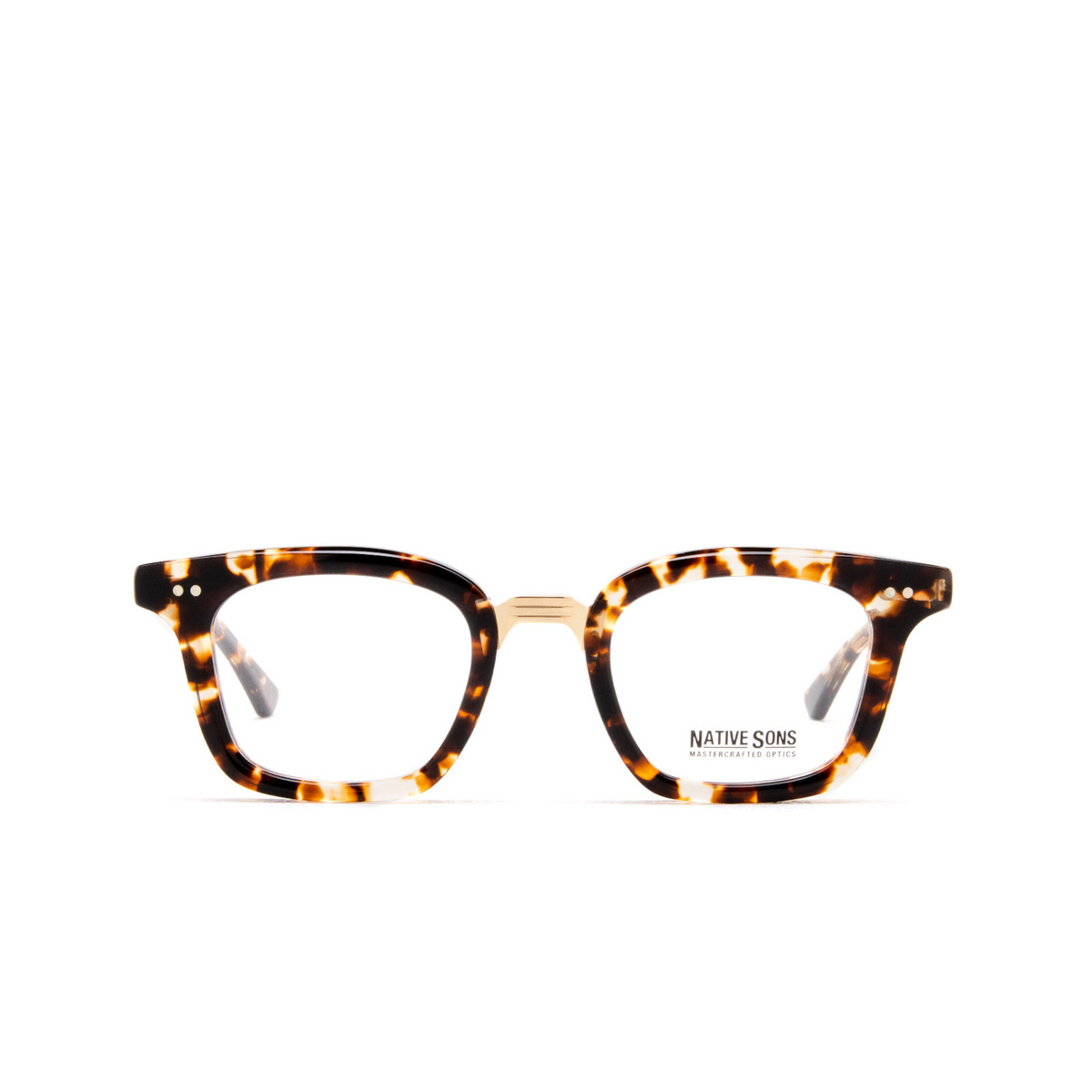 Native Sons® Square Eyeglasses: Stillman color Honey Tortoise - front view