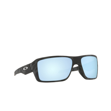Oakley DOUBLE EDGE Sunglasses 938027 matte black camo - three-quarters view