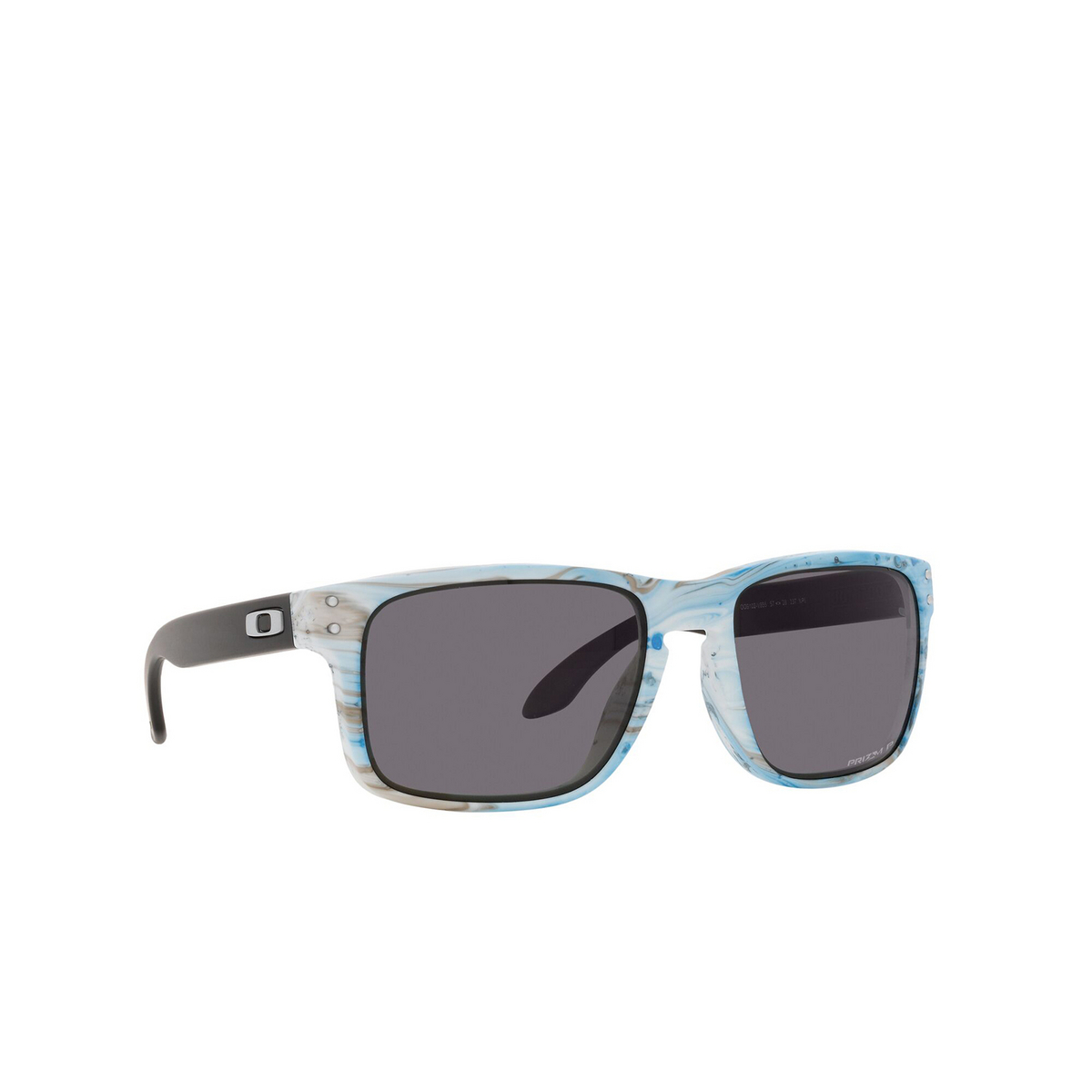Oakley® Square Sunglasses: OO9102 Holbrook color 9102V8 Sanctuary Swirl - three-quarters view