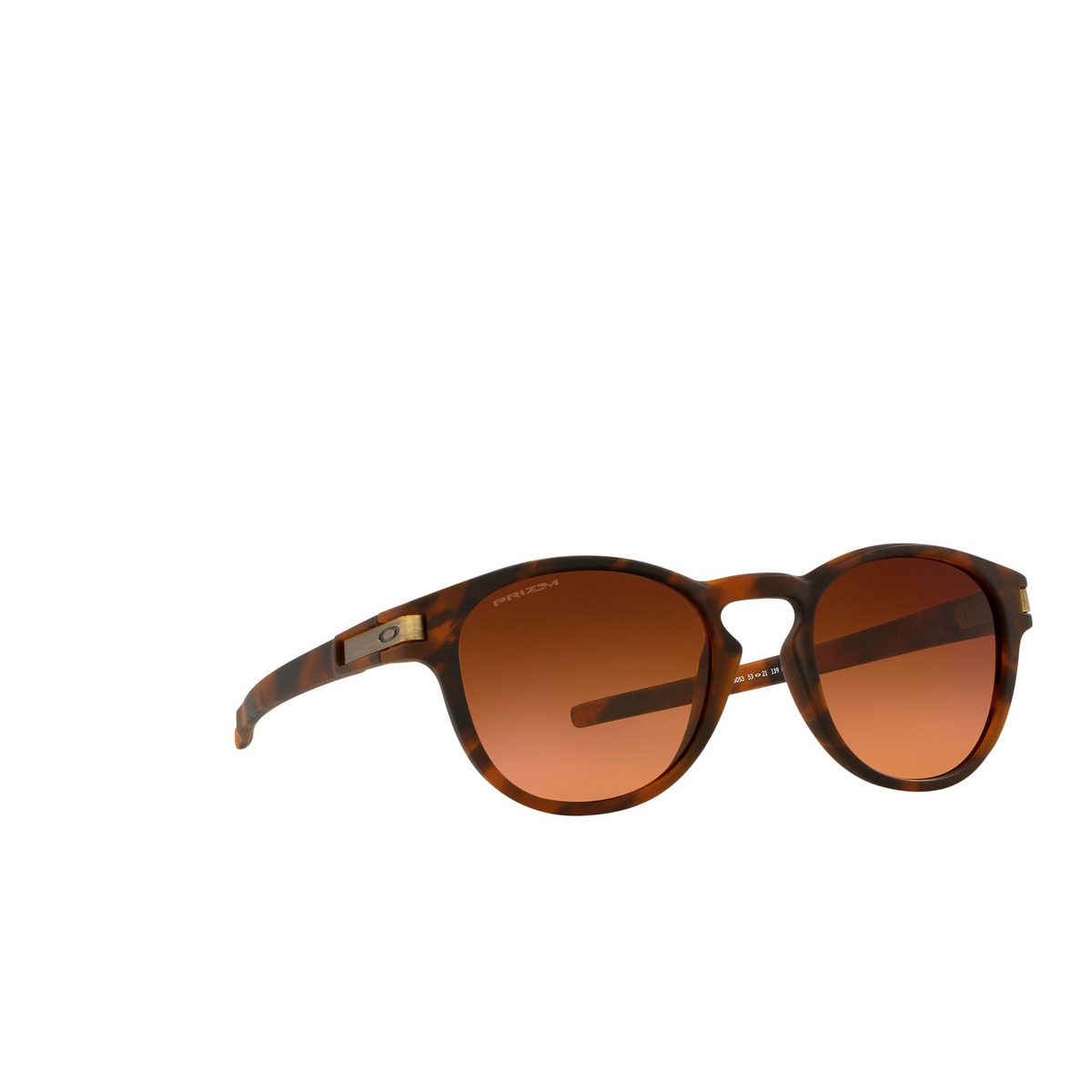 Oakley LATCH Sunglasses 926560 Matte Brown Tortoise - three-quarters view