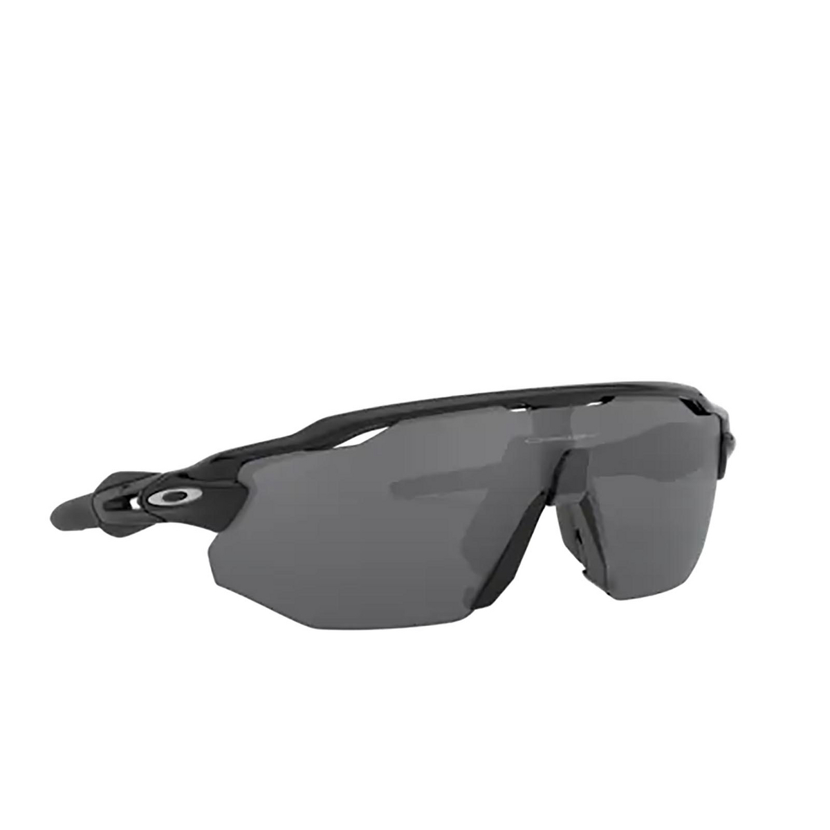 Oakley RADAR EV ADVANCER Sunglasses 944208 POLISHED BLACK - three-quarters view