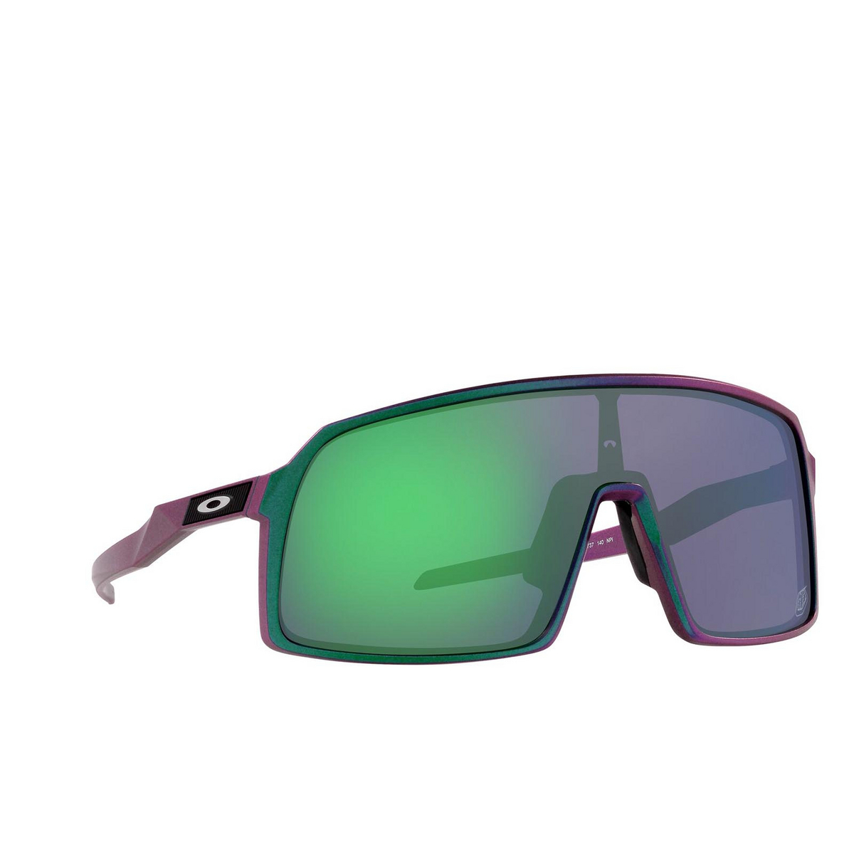 Oakley SUTRO Sunglasses 940647 TLD Matte Purple Green Shift - three-quarters view