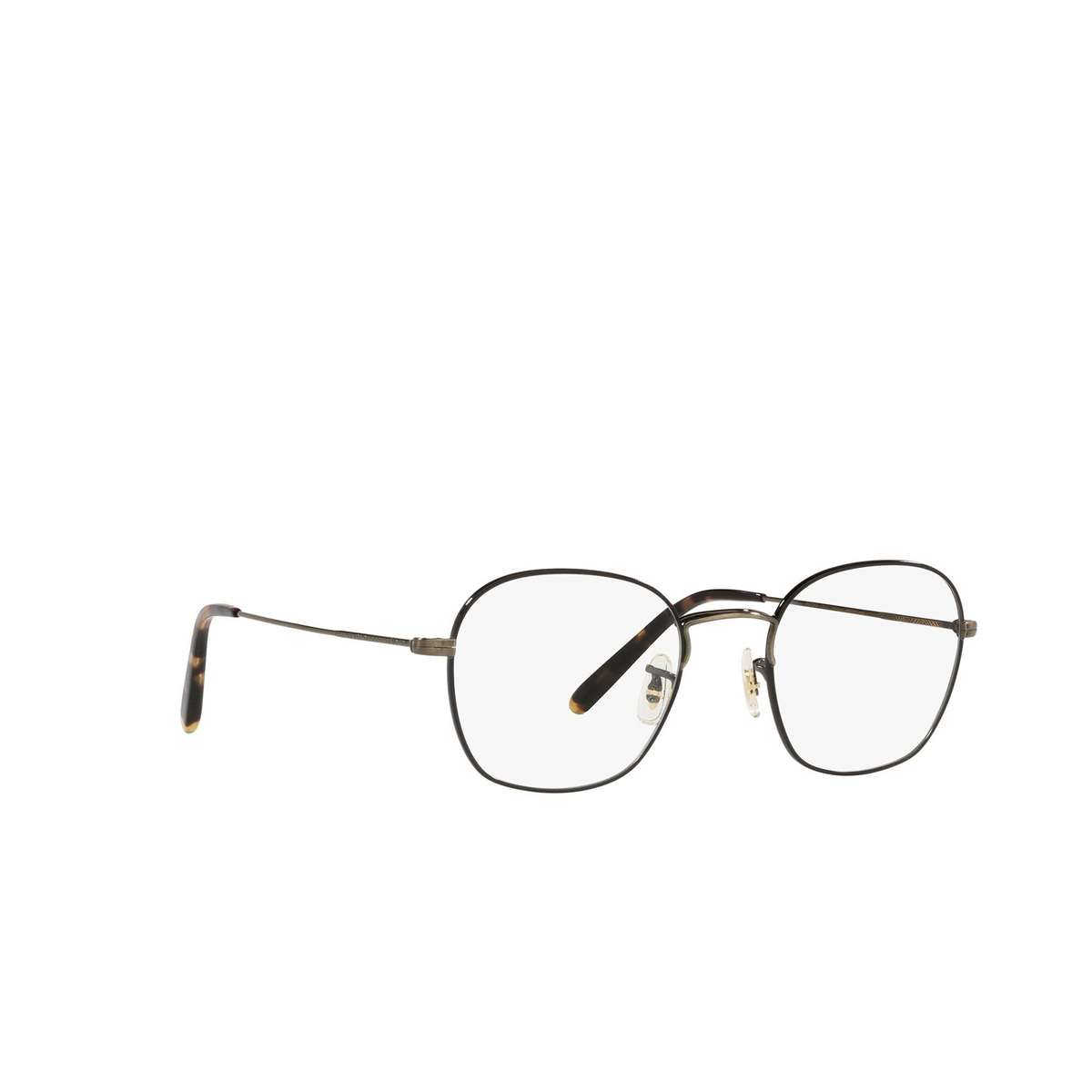 Oliver Peoples ALLINGER Eyeglasses 5317 Antique Gold / Black - three-quarters view