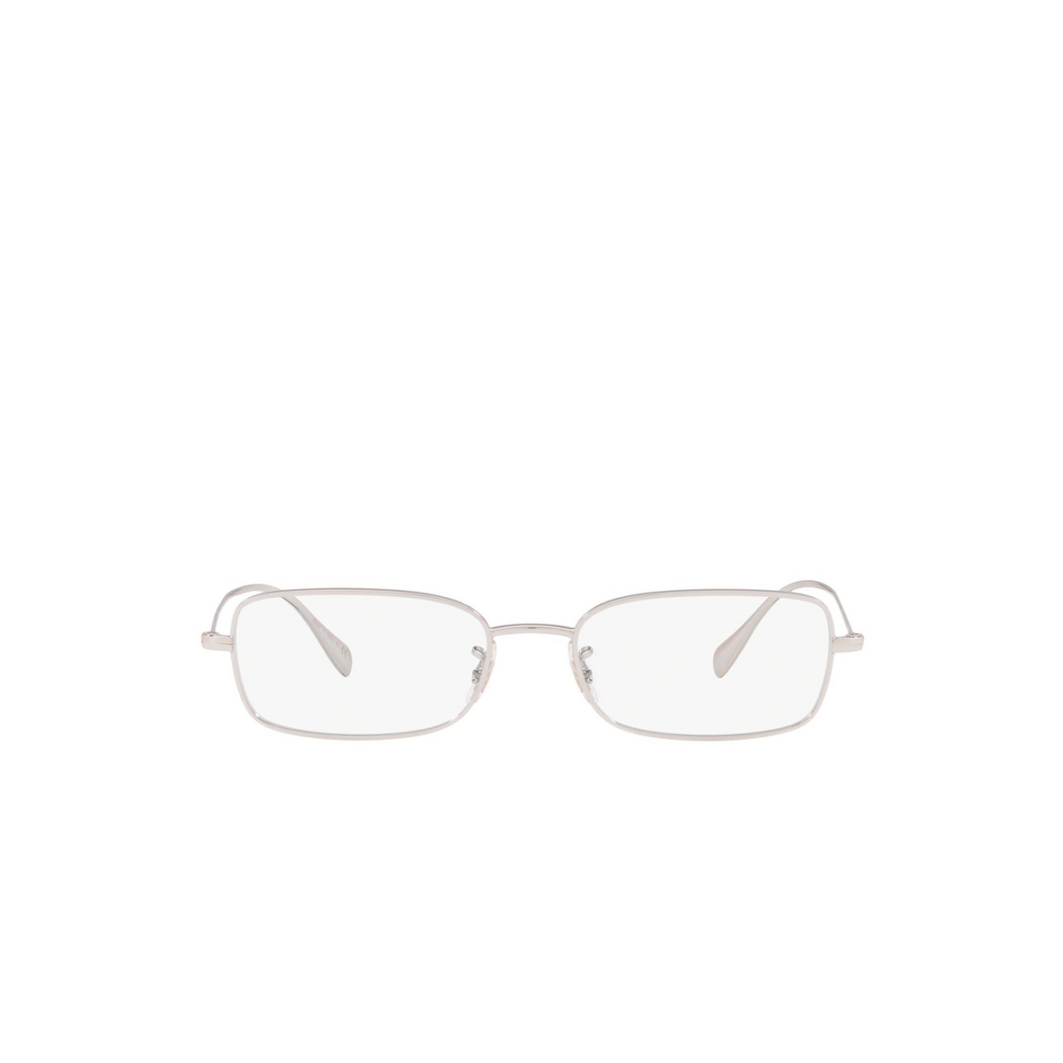 Oliver Peoples® Rectangle Eyeglasses: Aronson OV1253 color Silver 5036 - front view.