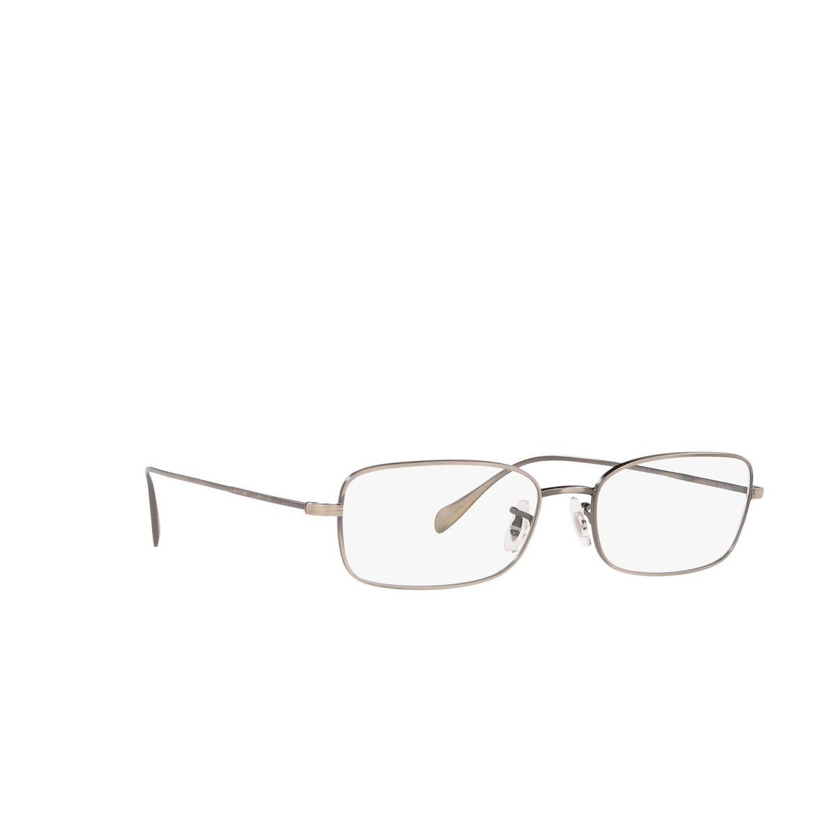 Oliver Peoples® Rectangle Eyeglasses: Aronson OV1253 color New Antique Pewter 5289 - product thumbnail 2/3.